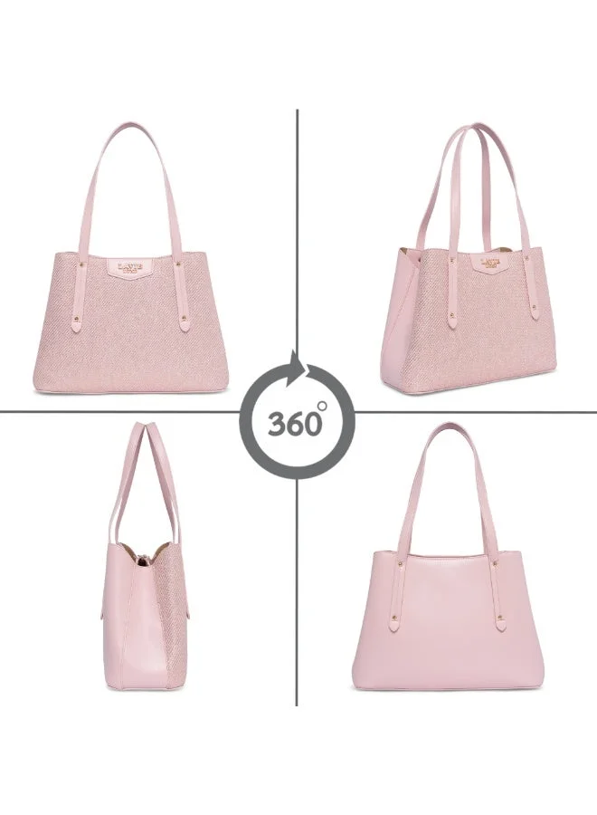 Lavie  Luxe Women's Glam Bella 3 Comparment Medium (Pink) for Women | Best Price UAE